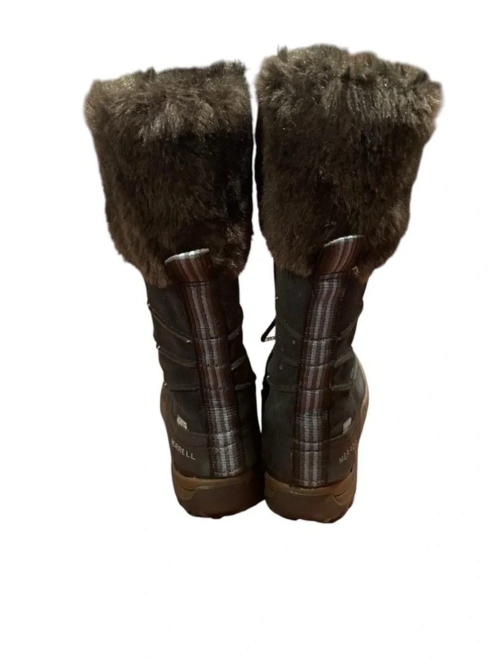 Womens 7 Merrell Winter Boots Decora Prelude Tall Shoes Snow Insulated Black Zip